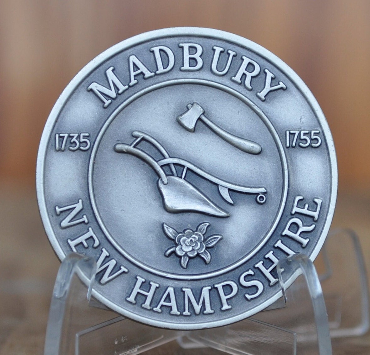 Madbury NH 200th Anniversary Medal - Silver, Bronze - Choose by Metal - 1968 Madbury New Hampshire Anniversary Token - Town Medals