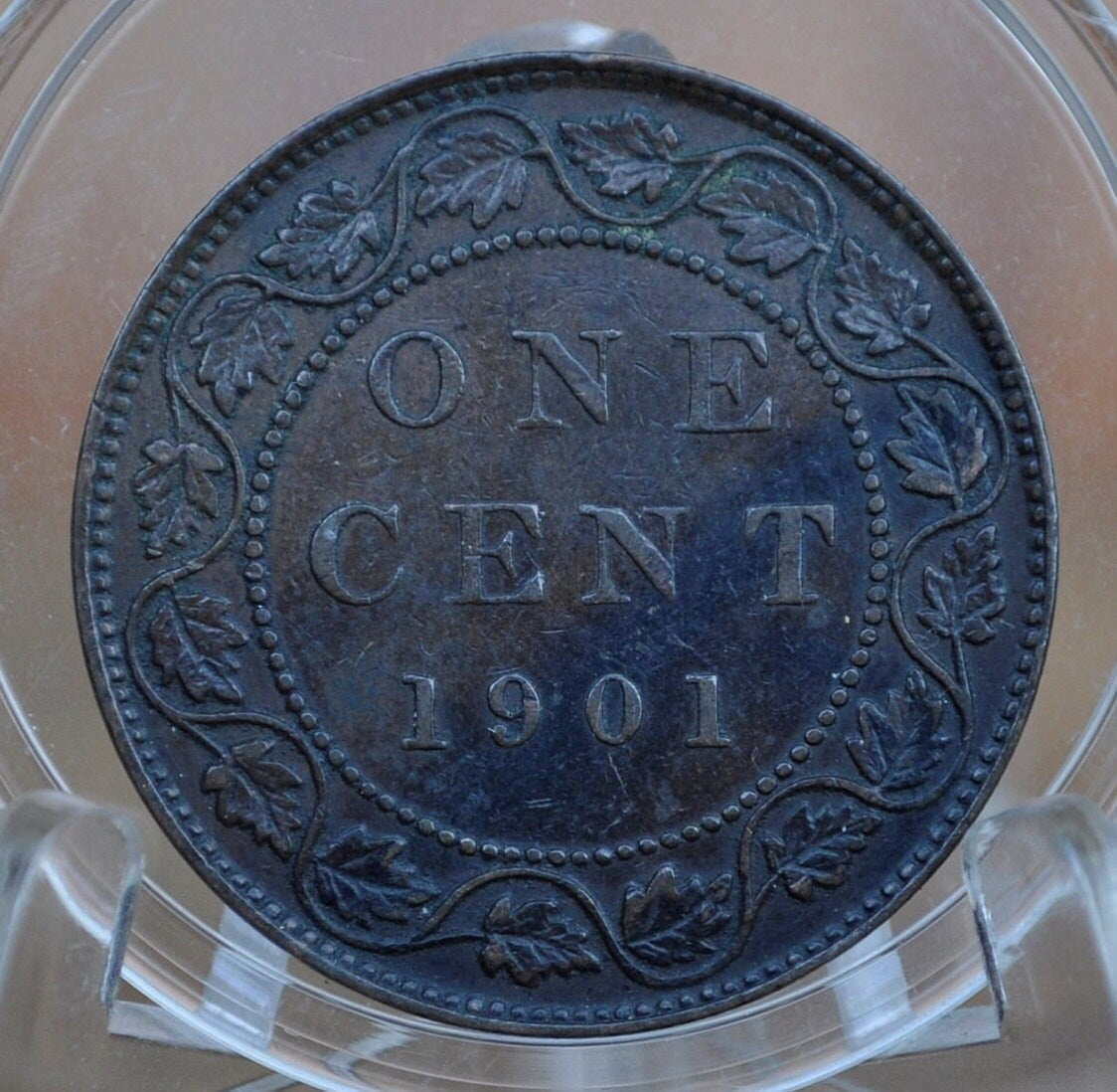 1901 Canadian Cent - VF-XF (Very to Extremely Fine) Condition - Queen Victoria - One Cent Canada 1901 Large Cent - 1901 One Cent