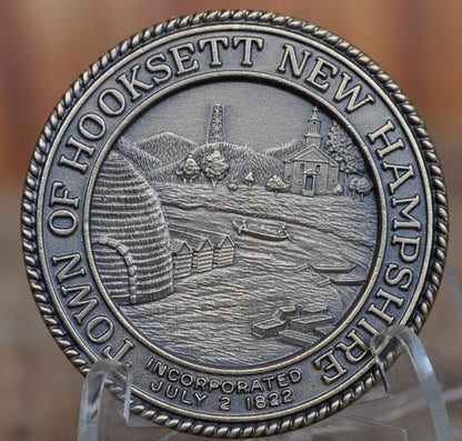 1972 Hooksett NH 150th Anniversary Token - Sterling Silver - Hooksett New Hampshire Anniversary Medal - Vintage Silver Medal