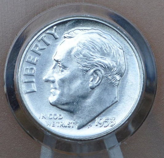 1953 Roosevelt Silver Dime PDS - Choose by Mint and Grade - 1953 S Silver Dime 1953 D - Philadelphia, Denver, San Francisco Mints