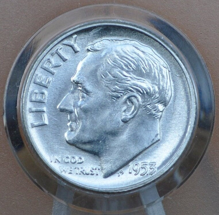 1953 Roosevelt Silver Dime PDS - Choose by Mint and Grade - 1953 S Silver Dime 1953 D - Philadelphia, Denver, San Francisco Mints