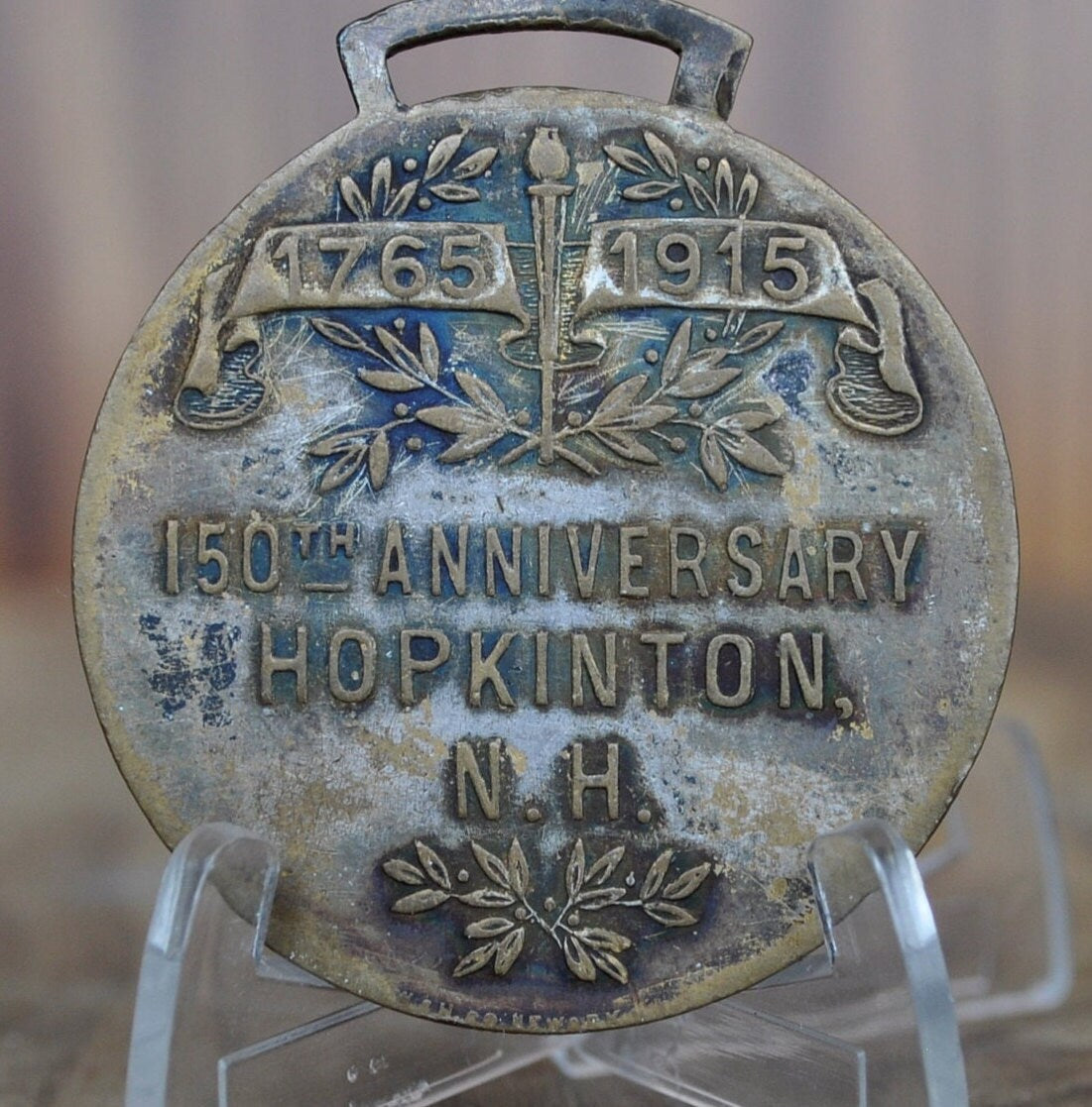 Hopkinton NH Town Medals - Bronze - Multiple Years; choose by year - Town of Hopkinton New Hampshire Anniversary Medal - NH Town Medals