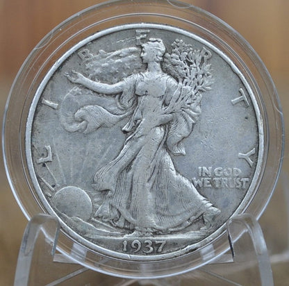 1937 Walking Liberty Silver Half Dollar - F-XF (Fine to Extremely Fine) Choose by Grade - Philadelphia Mint - 1937-P Half Dollar 1937 P Half