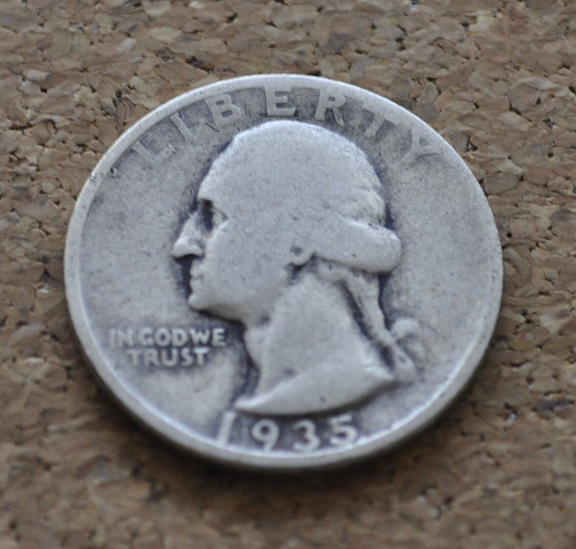1935 Washington Silver Quarter - G-AU (Good to About Uncirculated) Grade; Choose by Grade - Philadelphia Mint - 1935 P Quarter 1935 P