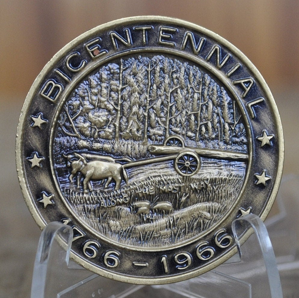 Lee NH Bicentennial Medal - Silver, Bronze, Choose by Metal - 1966 Lee New Hampshire 200th Anniversary Token - Town Medals