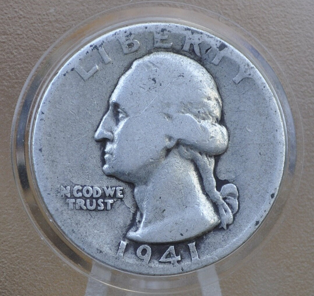 1941 D Washington Silver Quarter - Choose by Grade / Condition - Denver Mint - Washington Quarter 1941D Quarter