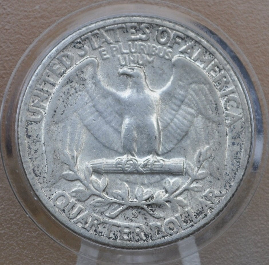 1947 S Washington Silver Quarter - VF-BU Grades - San Francisco Mint - 1947 S Washington - 1947 S Quarter 1947 Quarter 1947 Washington
