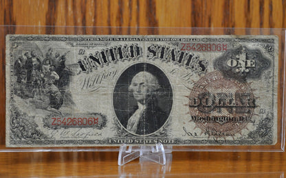 1880 1 Dollar Bill Legal Tender Note, Fr#28 - VG (Very Good) Grade / Condition - 1880 Series One Dollar Legal Tender - Horse Blanket Note