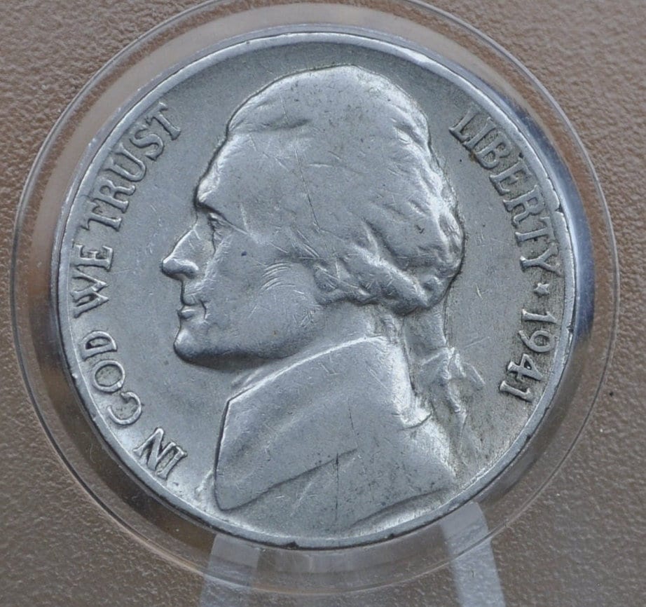 1941 PDS Jefferson Nickels - P,D,S - Choose by Mint Mark and Grade - 1941 S Jefferson Nickel 1941 D Jefferson Nickel 1941 P