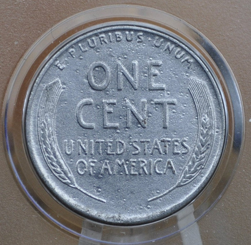 1943 Steel Wheat Penny - Circulated to BU; Choose by Grade - WWII Era Steel US Cent - WW2 Steel Penny - 1943-P Steel Lincoln Penny