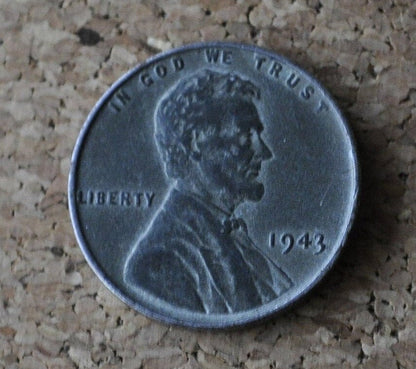 1943 Steel Wheat Penny - Circulated to BU; Choose by Grade - WWII Era Steel US Cent - WW2 Steel Penny - 1943-P Steel Lincoln Penny