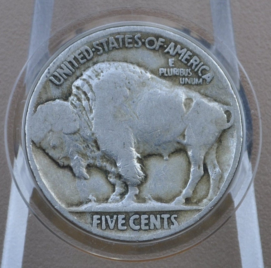 1921 Buffalo Nickel - F-XF (Fine to Extremely Fine) Condition; Choose by Grade - Philadelphia Mint - 1921 P Indian Head Nickel 1921 P