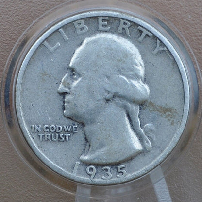 1935 Washington Silver Quarter - G-AU (Good to About Uncirculated) Grade; Choose by Grade - Philadelphia Mint - 1935 P Quarter 1935 P