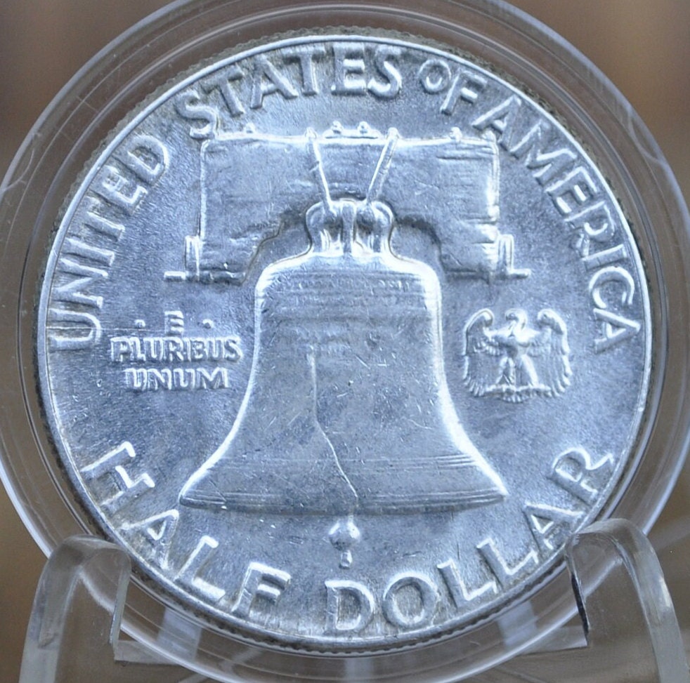 1951 Franklin Silver Half Dollar - Circulated to BU (Uncirculated) Choose by Grade -Silver Half Dollar- Benjamin Franklin Half Dollar 1951P
