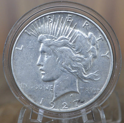 1927-S Peace Silver Dollar - Choose by Grade / Condition - San Francisco Mint - 1927 S Silver Dollar 1927S Peace Dollar Key Date