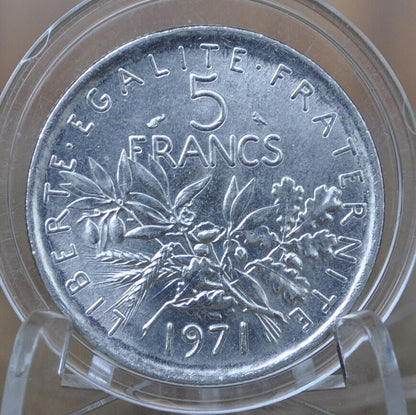 1970's-1990's France 5 Franc Coins, Choose by year, BU CONDITIONS, Five Franc, French Coins, Lady Liberty, Beautiful COINS!