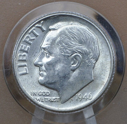 1946-S Roosevelt Silver Dime - Circulated to Uncirculated; Choose by Grade - First Year of Issue - San Francisco Mint - 1946 S Dime 1946S