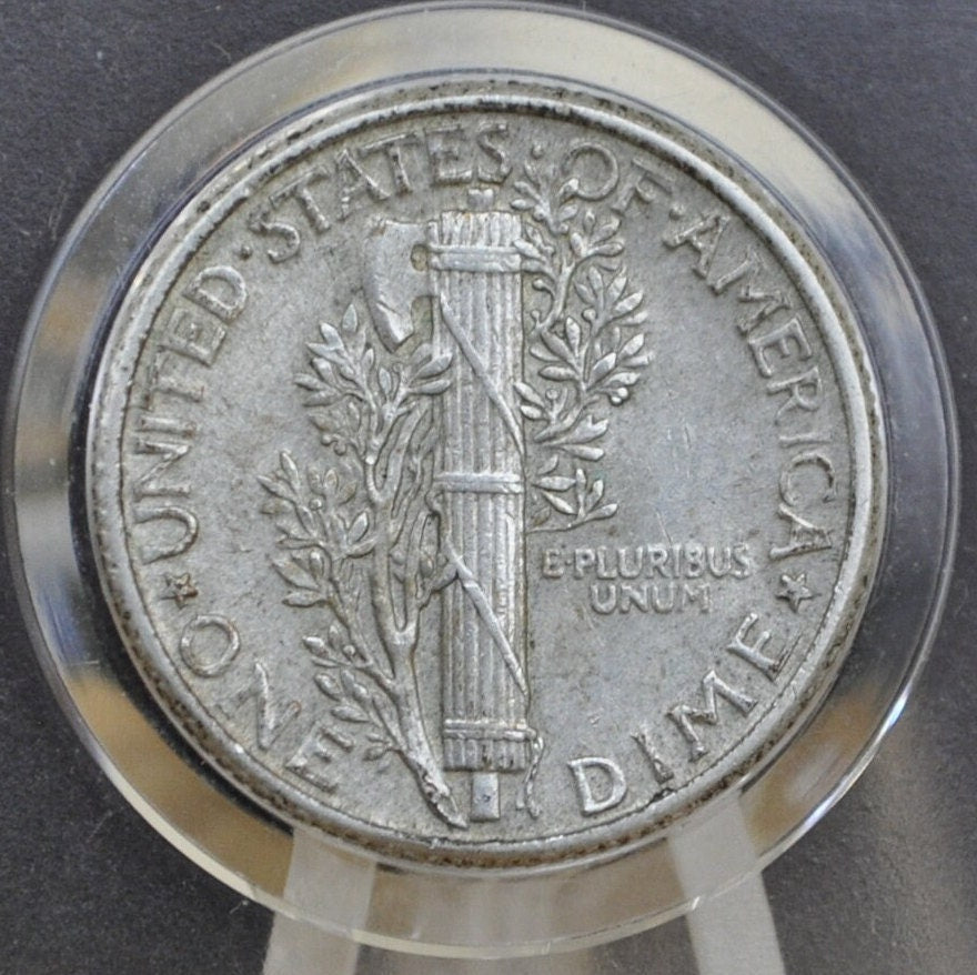 1941 Mercury Silver Dime - XF-AU (Extremely Fine to About Uncirculated) 1941 P Dime 1941P Silver Dime 1941 Mercury Dime San Francisco Mint