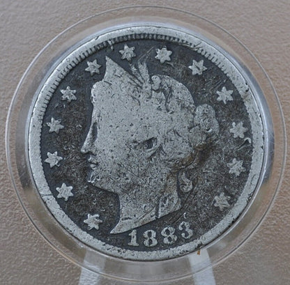 1883 Liberty Head V Nickel - Without Cents - Cull (Lower Grade, Corrosion etc.) Grade / Condition - 1883 V Nickel - First Year Produced