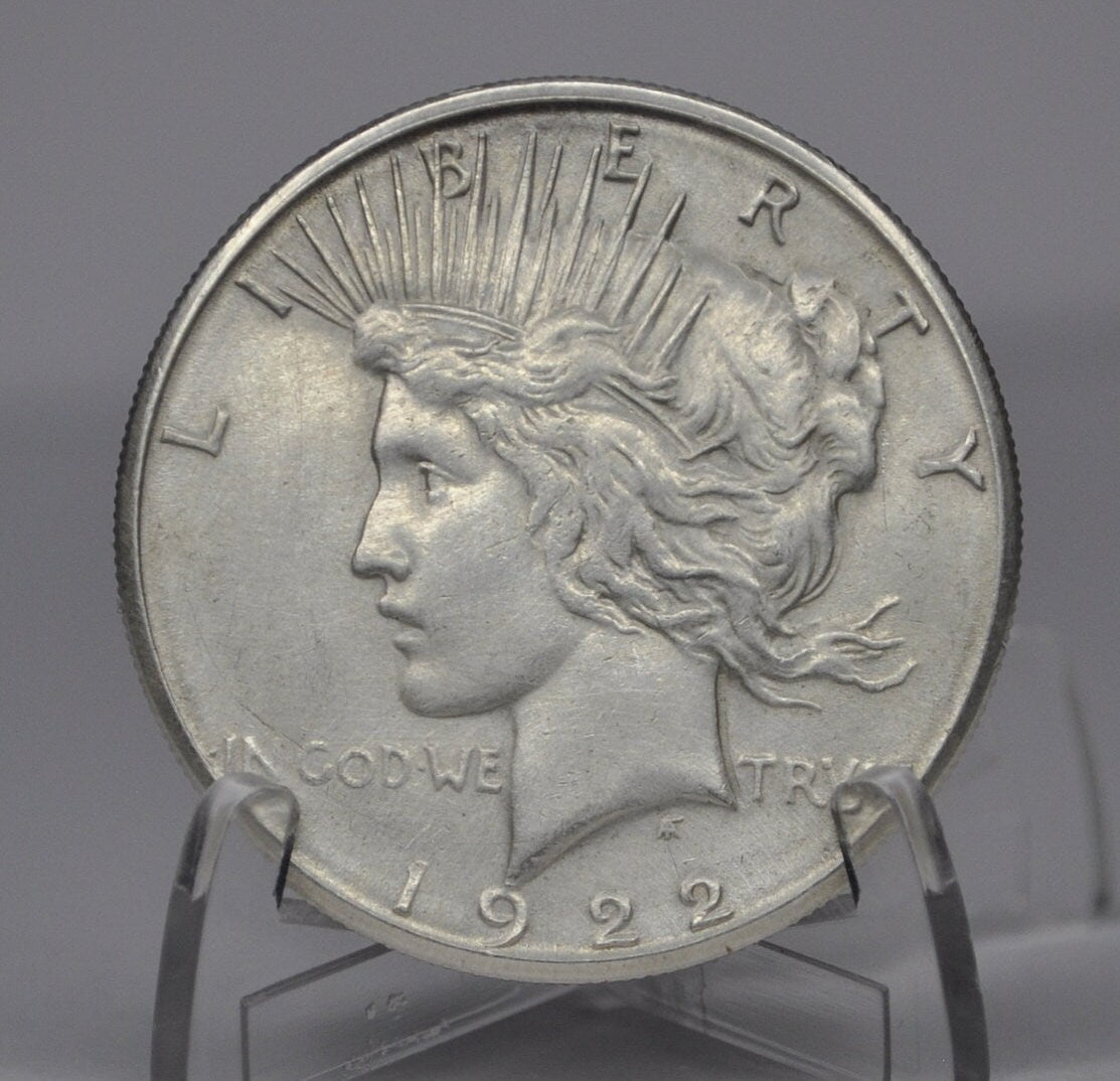 1922-S Peace Silver Dollar - VF-XF (Very to Extremely Fine) Choose by grade - Peace Dollar 1922 S Silver Dollar 1922 S