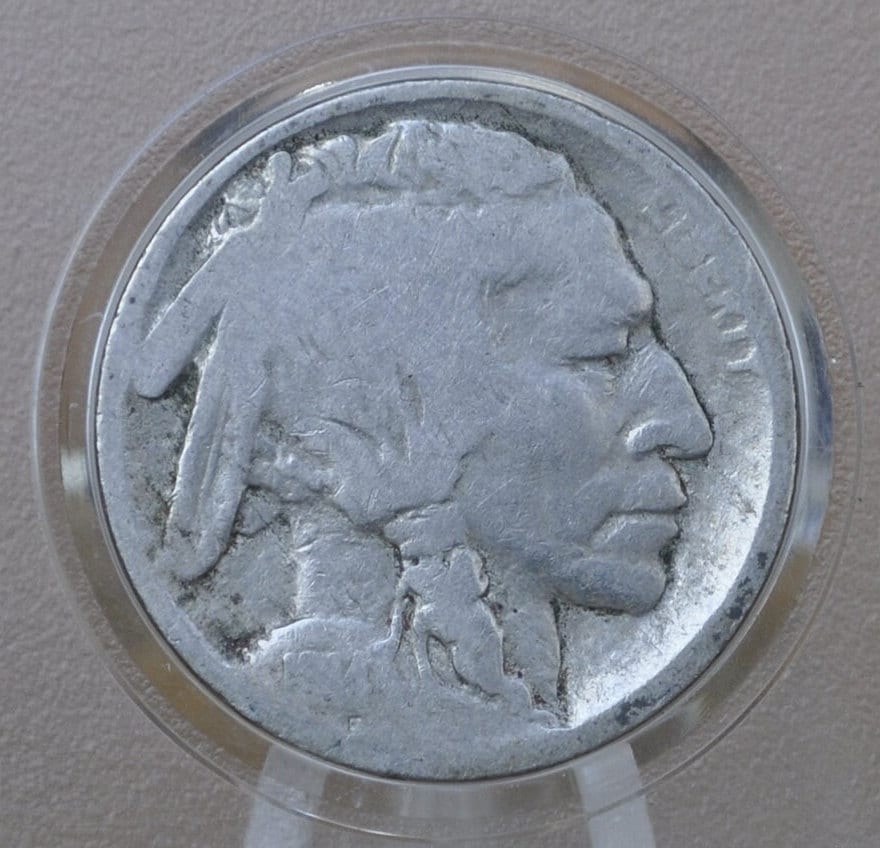 1914 Buffalo Nickel - G-VG (Good to Very Good) Grade / Condition Philadelphia Mint 1914 P Nickel Indian Head Nickel 1914 Better Date Buffalo