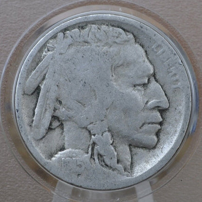 1915 Buffalo Nickel - G (Good) Grade / Condition - Philadelphia Mint - 1915 P Nickel - Vintage US Coin 1915 Indian Head Nickel 1915 P Nickel