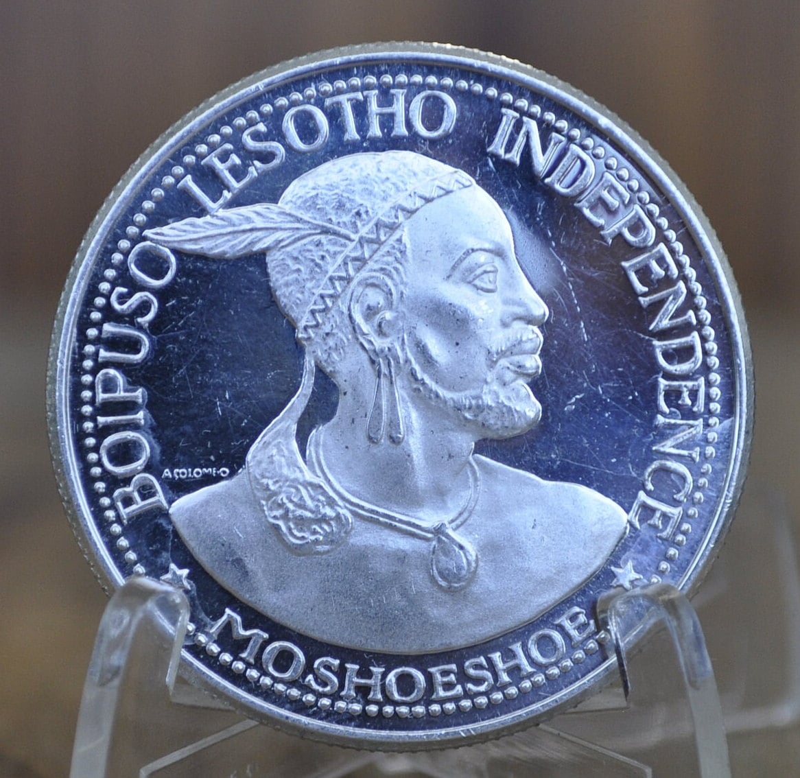 1966 Silver 50 Licente Lesotho Independence Proof - Proof Strike