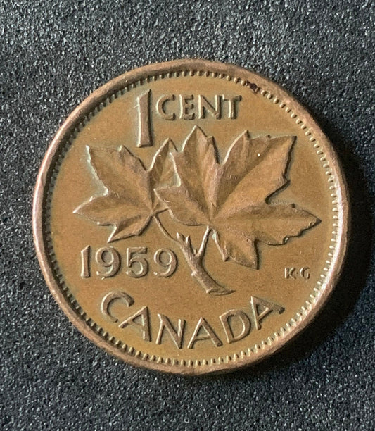 Canadian Small Cent - Elizabeth II- 1953 to 1959 - Canada - Select Year(s) / Quantity