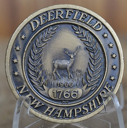 Deerfield NH Bicentennial Medal - Battle at Bunker Hill/ Revolutionary War - Settled in 1766 NH Town Collectible Coin