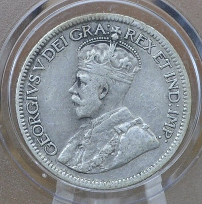 1929 Canadian Silver 10 Cent Coin - VF-XF (Very to Extremely Fine) Choose by Grade - King George V - Canada 10 Cent 80% Silver 1929