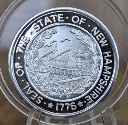 NH State Capitol Medal - Silver, Bronze, Choose by Metal - New Hampshire State Capital / Concord & Concord Coach - Town Medals