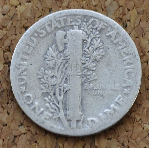 1918 Mercury Silver Dime - G-VF (Good to Very Fine) Choose by Grade - Philadelphia Mint - 1918 P Mercury Dime 1918 Winged Liberty Head Dime