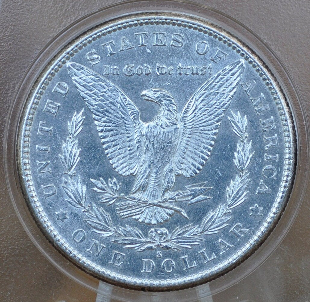1881-S Morgan Silver Dollar - MS60/BU Details, Cleaned - San Francisco Mint - 1881 S Morgan Dollar 1881 S - Great Details