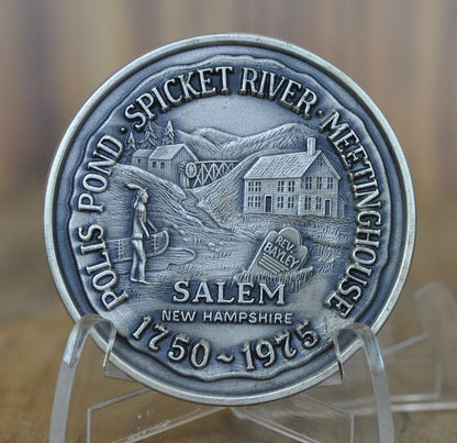 Salem NH Town Medals - American Revolution Bicentennial / 225th Settlement Anniversary - Salem NH Town Collectible Coin