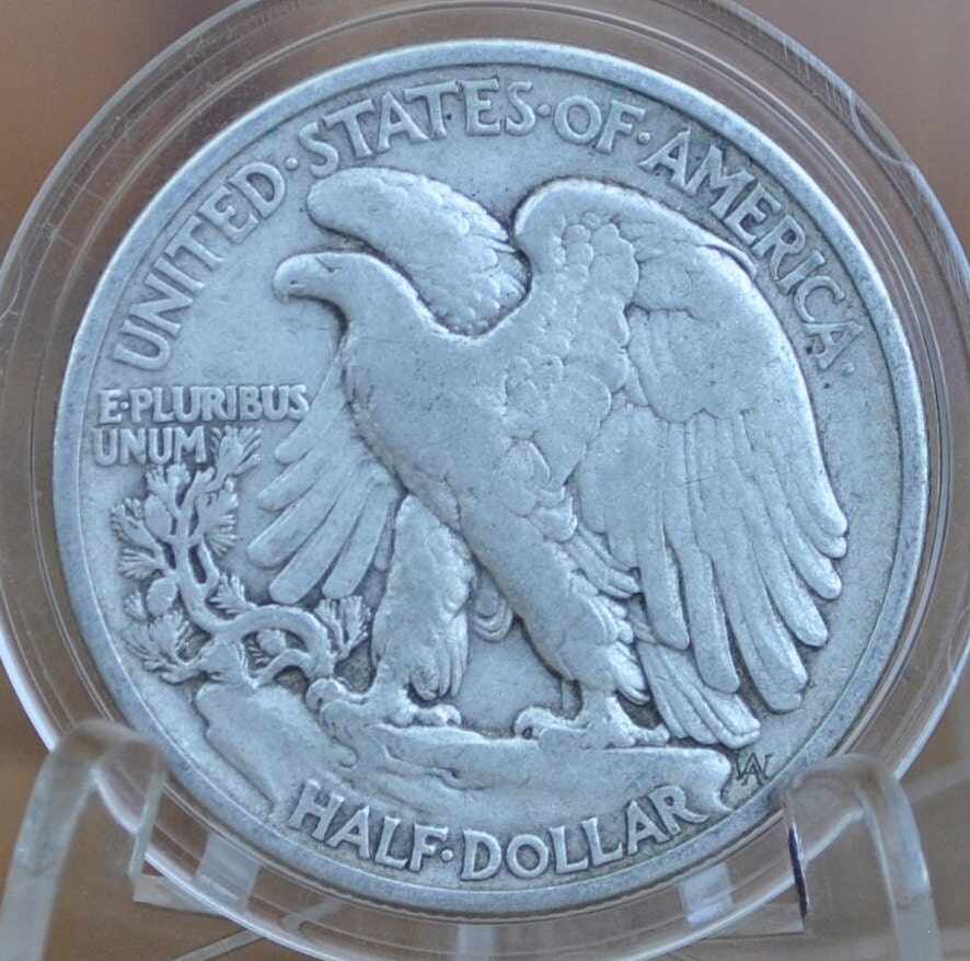 1934 Walking Liberty Silver Half Dollar - Fine to AU58, Choose by Grade - Philadelphia Mint - 1934-P Half Dollar / 1934P Liberty Half Dollar