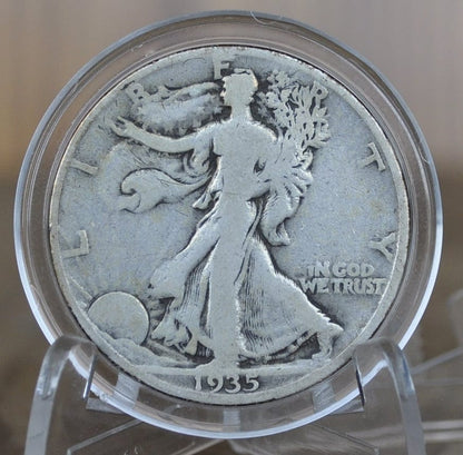 1935-D Walking Liberty Silver Half Dollar - Choose by Grade - Denver Mint - 1935-D Half Dollar / 1935D Liberty Half Dollar - 1935D WLH