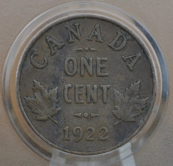 1920-1936 Canadian Cents - Choose by Date - VF-XF (Very to Extremely Fine) - One Cent Canada 1920 Small Size - 1920s & 1930s Canadian Penny