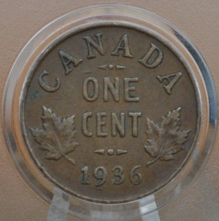 1920-1936 Canadian Cents - Choose by Date - VF-XF (Very to Extremely Fine) - One Cent Canada 1920 Small Size - 1920s & 1930s Canadian Penny