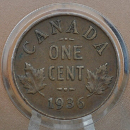 1920-1936 Canadian Cents - Choose by Date - VF-XF (Very to Extremely Fine) - One Cent Canada 1920 Small Size - 1920s & 1930s Canadian Penny