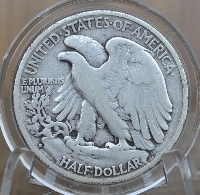 1935-S Walking Liberty Silver Half Dollar - F-AU Choose by Grade (Fine to About Unc.) -San Francisco Mint- Half Dollar 1935 S WLH 1935S