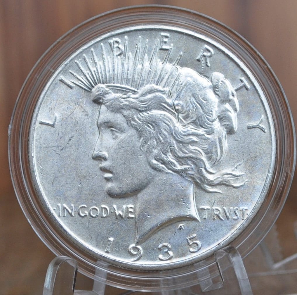 1935 Peace Silver Dollar - Choose by Grade (VF-MS62) - Philadelphia Mint - 1935 P Peace Dollar -Last Year Produced- 1935P Silver Dollar 1935