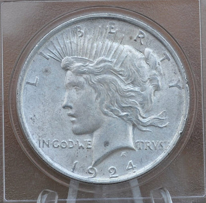 1924 Peace Silver Dollar - Choose by Grade XF-MS63 - 1924 P Silver Dollar - 1924 Silver Dollar Peace 1924 P - Philadelphia Mint