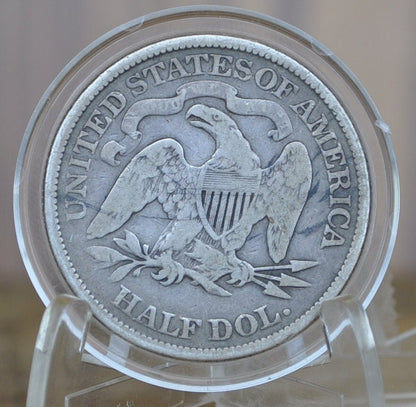1875 Seated Liberty Half Dollar - VG Grade / Condition (Very Good) - 1875 P Liberty Seated Silver Half Dollar - Authentic