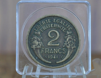 1938, 1939 & 1941 French 2 Francs - Choose by Date - Amazing Condition - "Repvbliqve Francaise" - 1930's and 1940's Two Francs