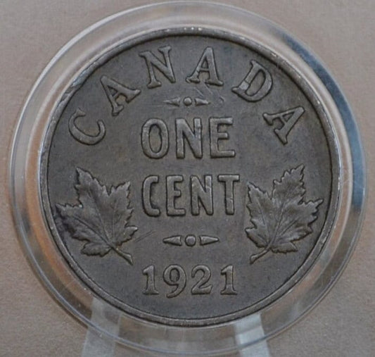 1920-1936 Canadian Cents - Choose by Date - VF-XF (Very to Extremely Fine) - One Cent Canada 1920 Small Size - 1920s & 1930s Canadian Penny