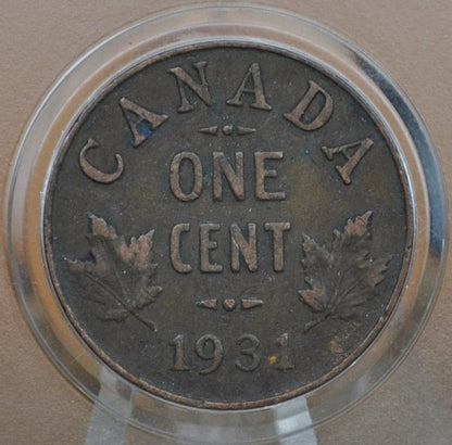 1920-1936 Canadian Cents - Choose by Date - VF-XF (Very to Extremely Fine) - One Cent Canada 1920 Small Size - 1920s & 1930s Canadian Penny