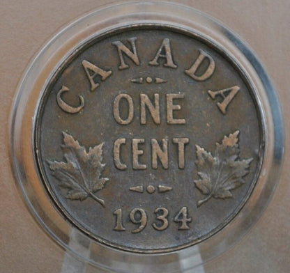 1920-1936 Canadian Cents - Choose by Date - VF-XF (Very to Extremely Fine) - One Cent Canada 1920 Small Size - 1920s & 1930s Canadian Penny