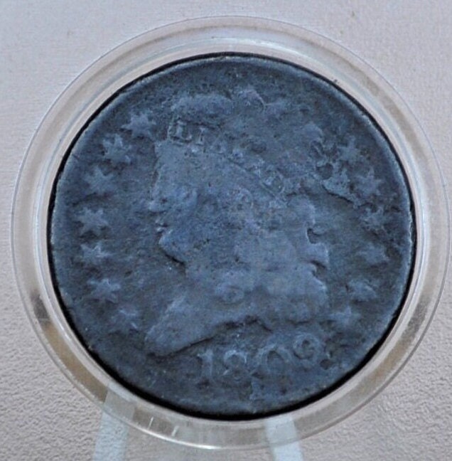 1809 Half Cent - G (Good) Details, Prior Corrosion - 1809 Classic Head - Key Date - Great Collection Addition, Low Mintage Date
