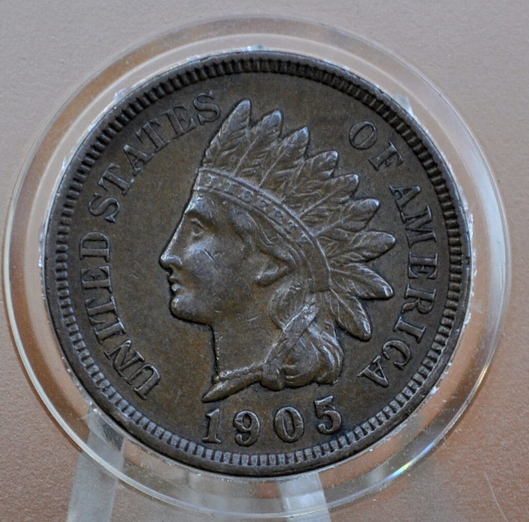 1905 Indian Head Penny - G-XF Choose by Grade (Good to Extremely Fine) - Indian Head Cent 1905 - US 1 Cent 1905 - Indian Head Pennies