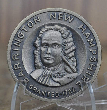 Barrington NH 250th Anniversary Town Medal - Silver, Bronze - Choose by Metal - 1972 Barrington New Hampshire Anniversary Token - Town Medal